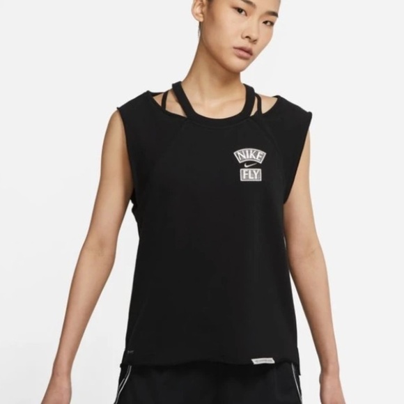Nike Standard Issue Queen of Courts Women's Basketball Top Black nba new - Picture 6 of 9